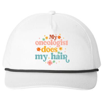 My Oncologist Does My Hair Chemotherapy Cancer Survivor Snapback Five-Panel Rope Hat