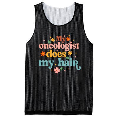 My Oncologist Does My Hair Chemotherapy Cancer Survivor Mesh Reversible Basketball Jersey Tank