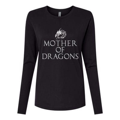 Mother Of Dragons Funny Mothers Day Mom Gift Womens Cotton Relaxed Long Sleeve T-Shirt