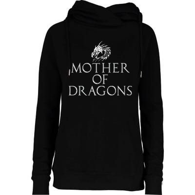 Mother Of Dragons Funny Mothers Day Mom Gift Womens Funnel Neck Pullover Hood