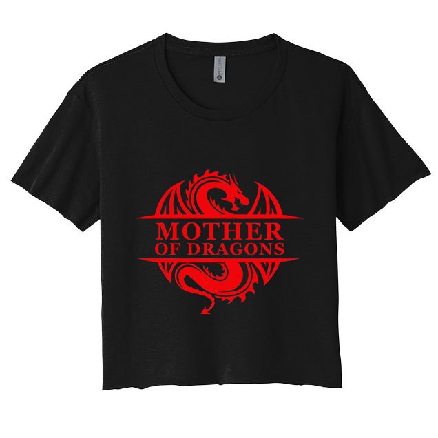 Mother of Dragons Mom Mother's Day Dragon Family Outfit Crop Top