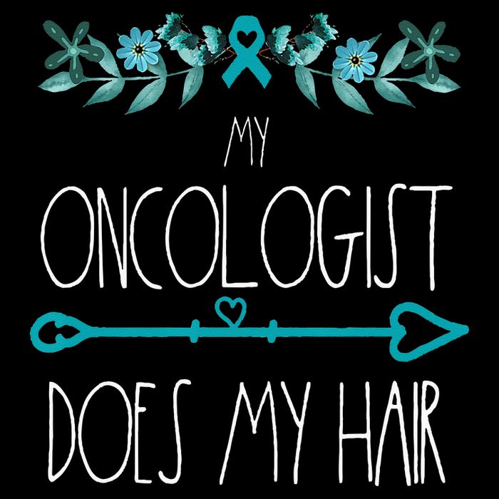 My Oncologist Does My Hair Ovarian Cancer Awareness Products Cooling Performance Crew T-Shirt