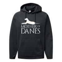 Mother of Danes funny Great Dane Performance Fleece Hoodie