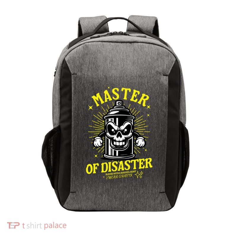 Master Of Disaster Graffiti Can Mascot Vector Backpack