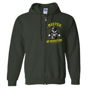 Master Of Disaster Graffiti Can Mascot Full Zip Hoodie