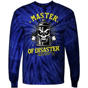 Master Of Disaster Graffiti Can Mascot Tie-Dye Long Sleeve Shirt