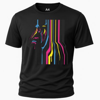 Modern Abstract Zebra Performance Shirt