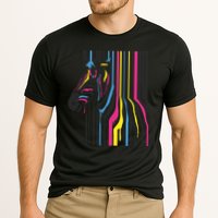 Modern Abstract Zebra Performance Shirt