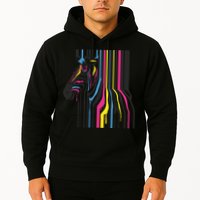 Modern Abstract Zebra Hoodie