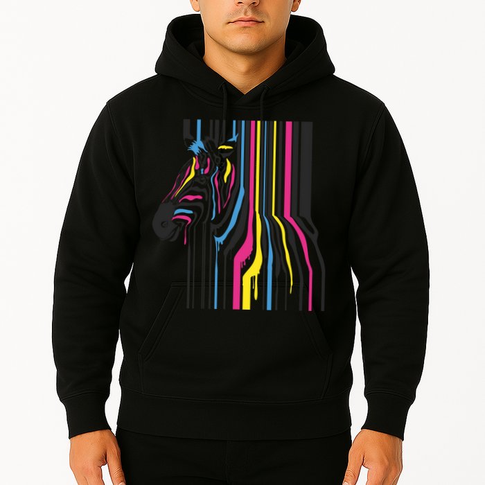Modern Abstract Zebra Hoodie