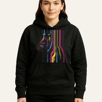 Modern Abstract Zebra Hoodie