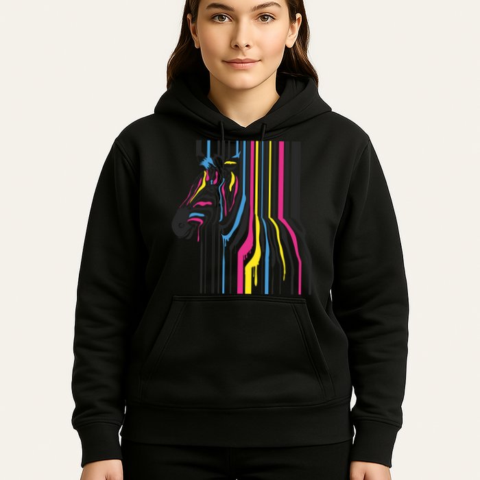 Modern Abstract Zebra Hoodie