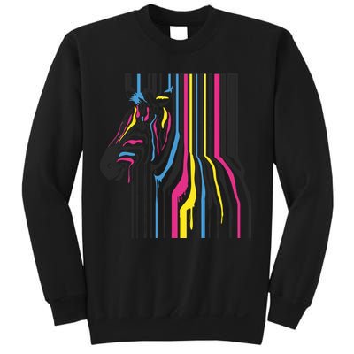 Modern Abstract Zebra Sweatshirt