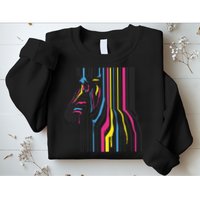 Modern Abstract Zebra Sweatshirt