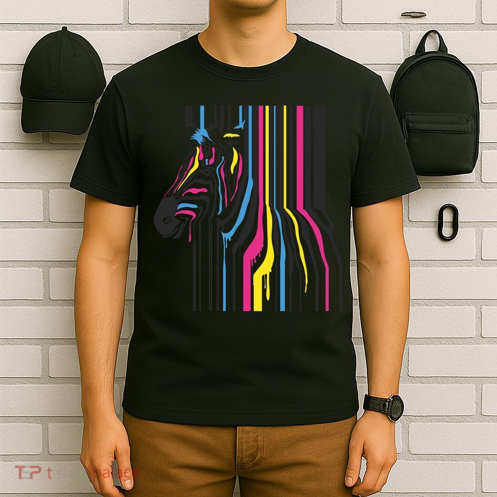 Modern Abstract Zebra T-Shirt