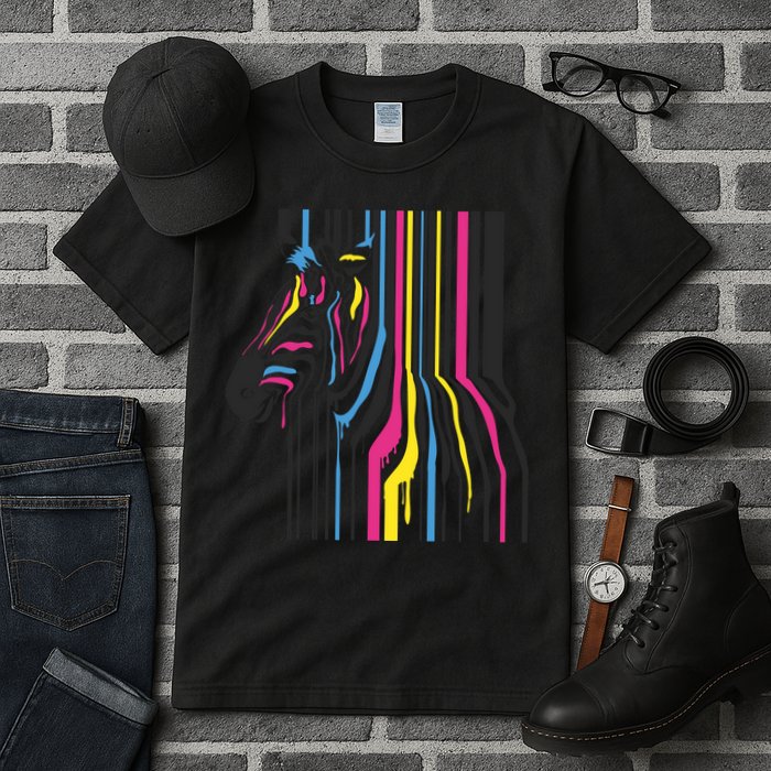 Modern Abstract Zebra Tall T-Shirt
