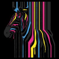 Modern Abstract Zebra Tall T-Shirt