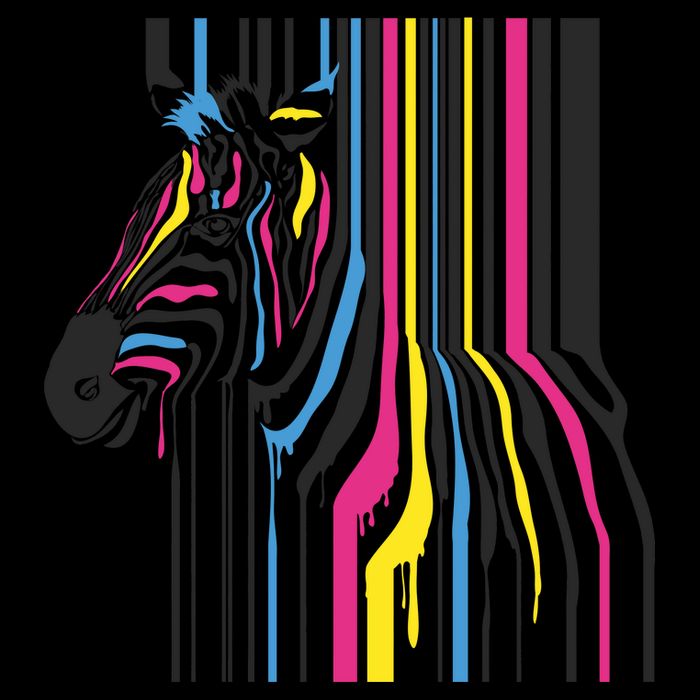 Modern Abstract Zebra Tall T-Shirt