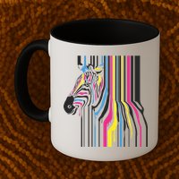 Modern Abstract Zebra Mug