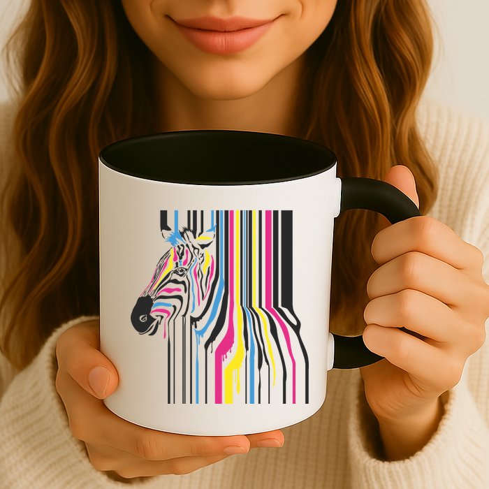 Modern Abstract Zebra Mug