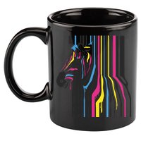 Modern Abstract Zebra 11oz C Handle Ceramic Mug
