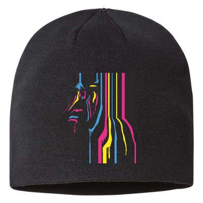 Modern Abstract Zebra Sustainable Beanie