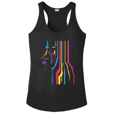 Modern Abstract Zebra Ladies PosiCharge Competitor Racerback Tank