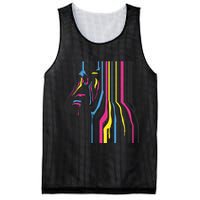 Modern Abstract Zebra Mesh Reversible Basketball Jersey Tank