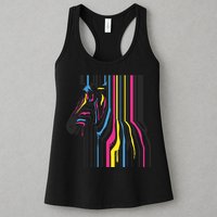 Modern Abstract Zebra Womens Tank Top