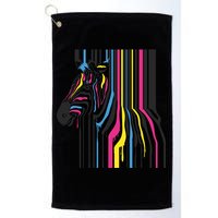 Modern Abstract Zebra Golf Towel