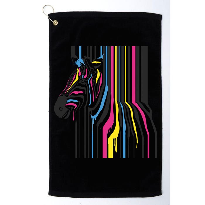 Modern Abstract Zebra Golf Towel