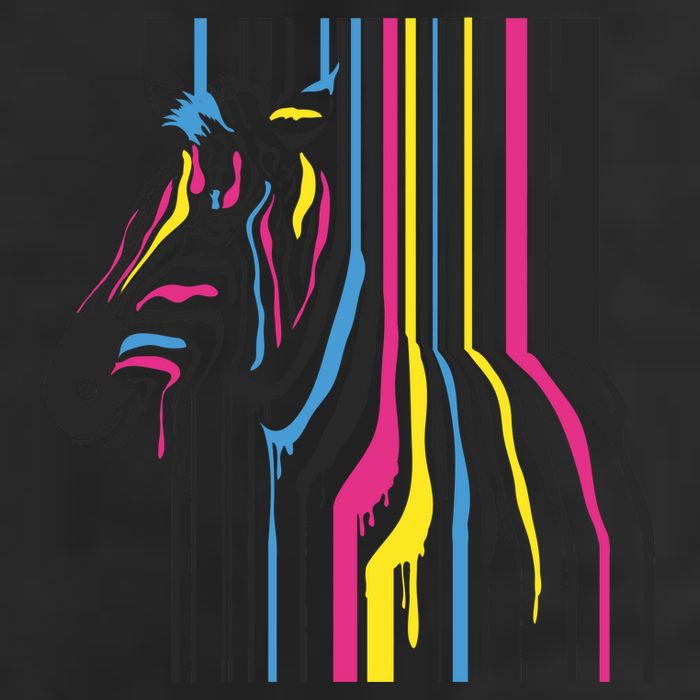 Modern Abstract Zebra Golf Towel