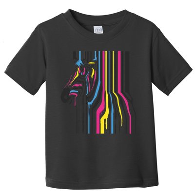 Modern Abstract Zebra Toddler T-Shirt