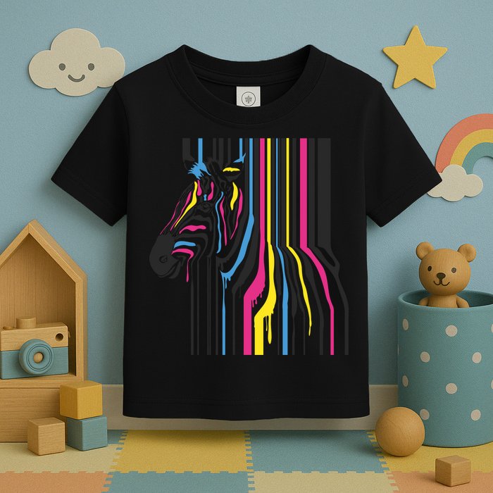 Modern Abstract Zebra Toddler T-Shirt