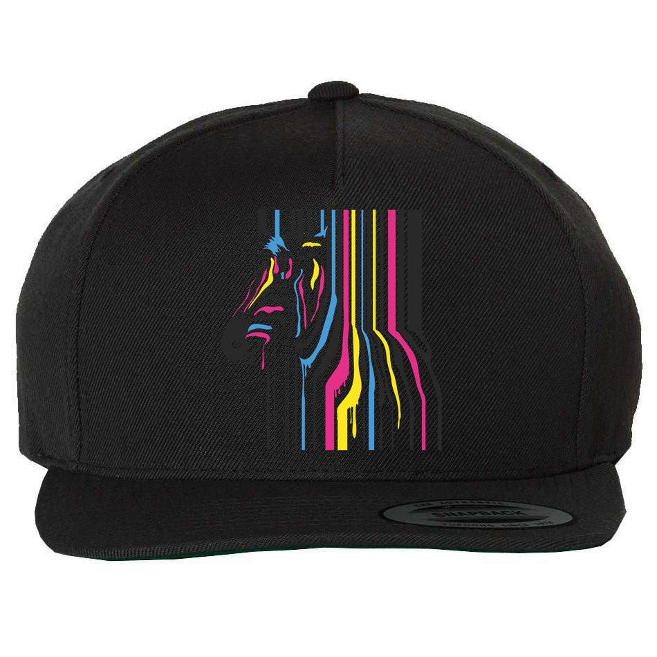 Modern Abstract Zebra Wool Snapback Cap