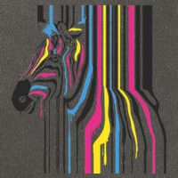 Modern Abstract Zebra Cotton Canvas Backpack