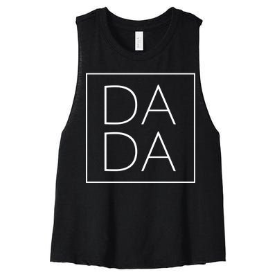 Modern Dada Fathers Day Women's Racerback Cropped Tank