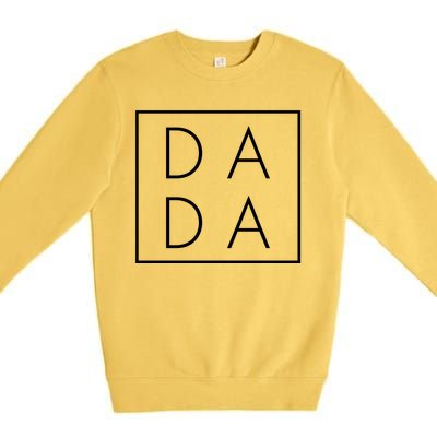 Modern DADA Logo Dada Father Premium Crewneck Sweatshirt