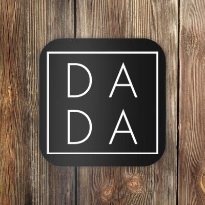 Modern DADA Logo Dada Father Coaster