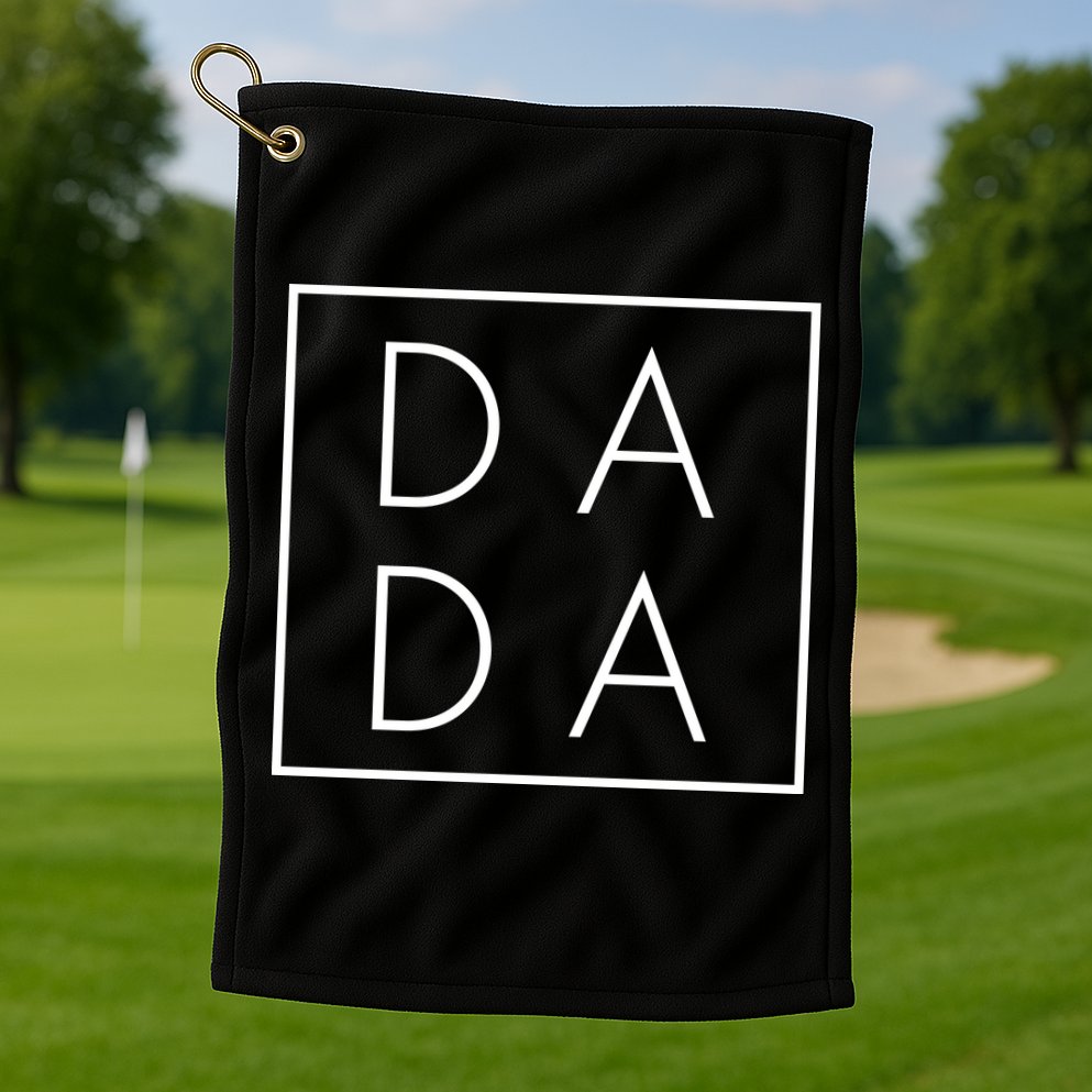 Modern DADA Logo Dada Father Golf Towel