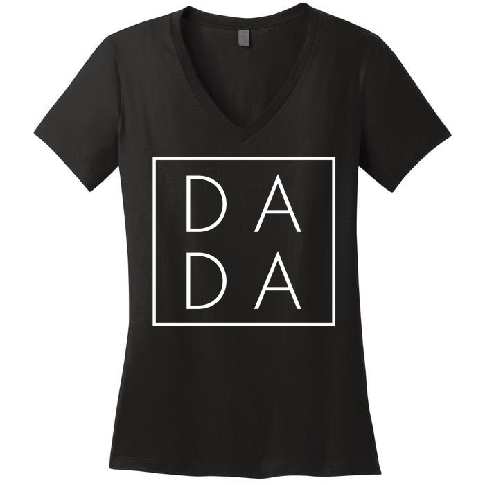 Modern DADA Logo Dada Father Women's V-Neck T-Shirt