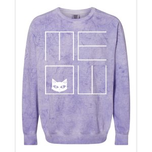 Modern Meow  Colorblast Crewneck Sweatshirt