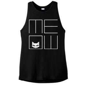 Modern Meow  Ladies PosiCharge Tri-Blend Wicking Tank