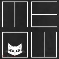 Modern Meow  11oz C Handle Ceramic Mug