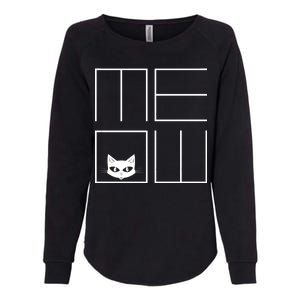 Modern Meow  Womens California Wash Sweatshirt