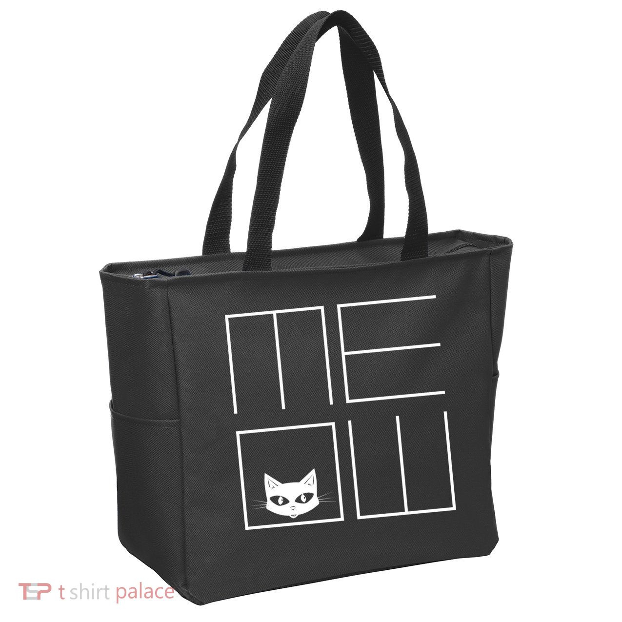 Modern Meow  Zip Tote Bag