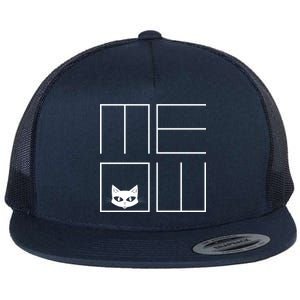 Modern Meow  Flat Bill Trucker Hat