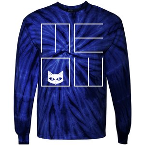 Modern Meow  Tie-Dye Long Sleeve Shirt