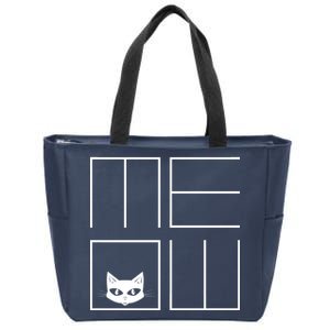 Modern Meow  Zip Tote Bag