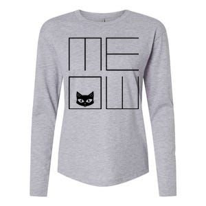 Modern Meow  Womens Cotton Relaxed Long Sleeve T-Shirt